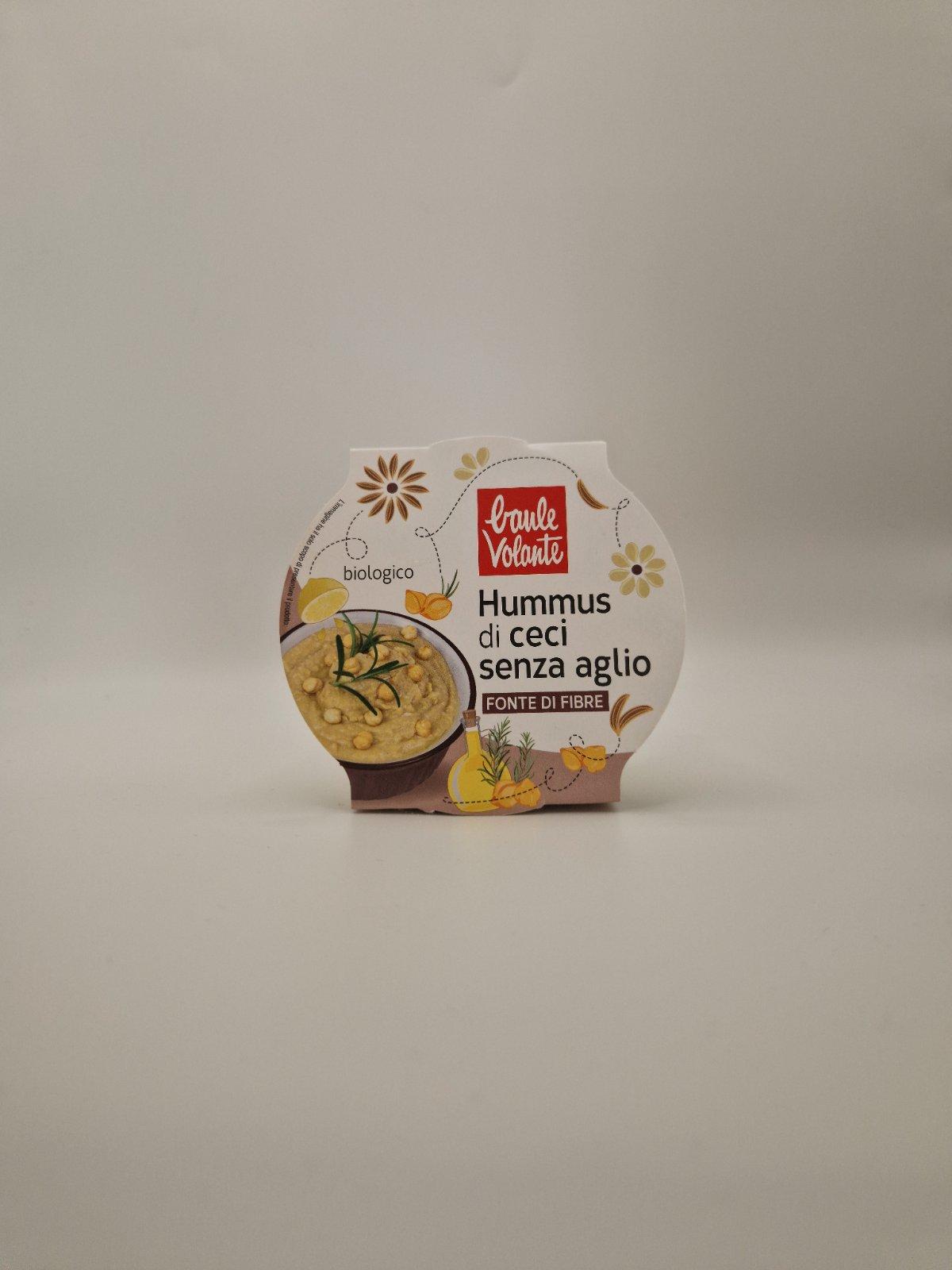 Hummus di ceci senza aglio biologico